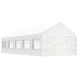 Belvédère avec toit blanc 11,15x4,08x3,22 m polyéthylène