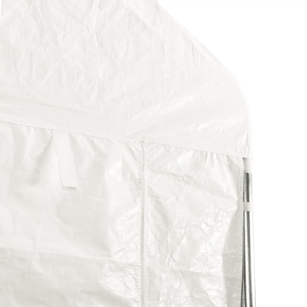 Belvédère avec toit blanc 11,15x4,08x3,22 m polyéthylène