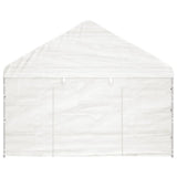 Belvédère avec toit blanc 20,07x4,08x3,22 m polyéthylène