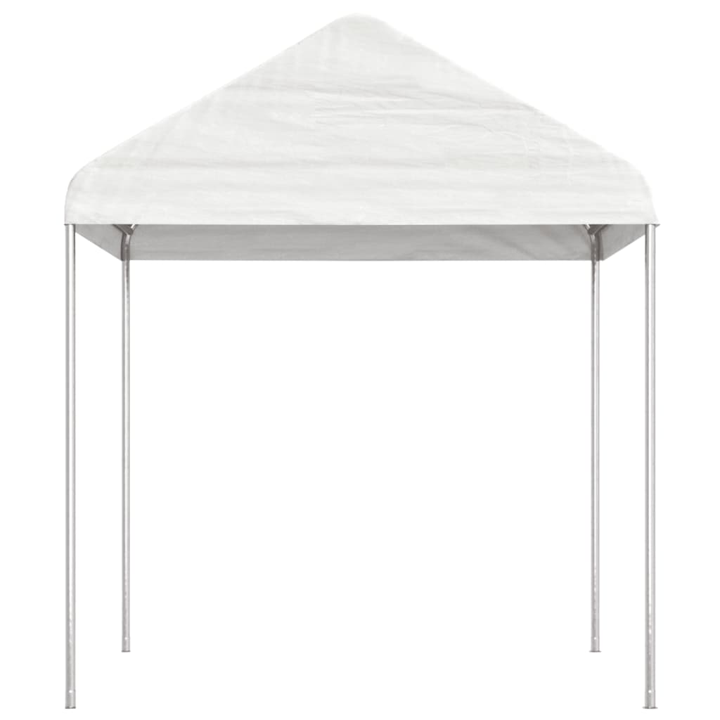 Belvédère avec toit blanc 11,15x2,28x2,69 m polyéthylène