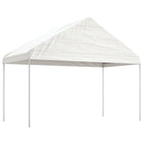 Belvédère avec toit blanc 8,92x4,08x3,22 m polyéthylène