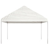 Belvédère avec toit blanc 11,15x4,08x3,22 m polyéthylène