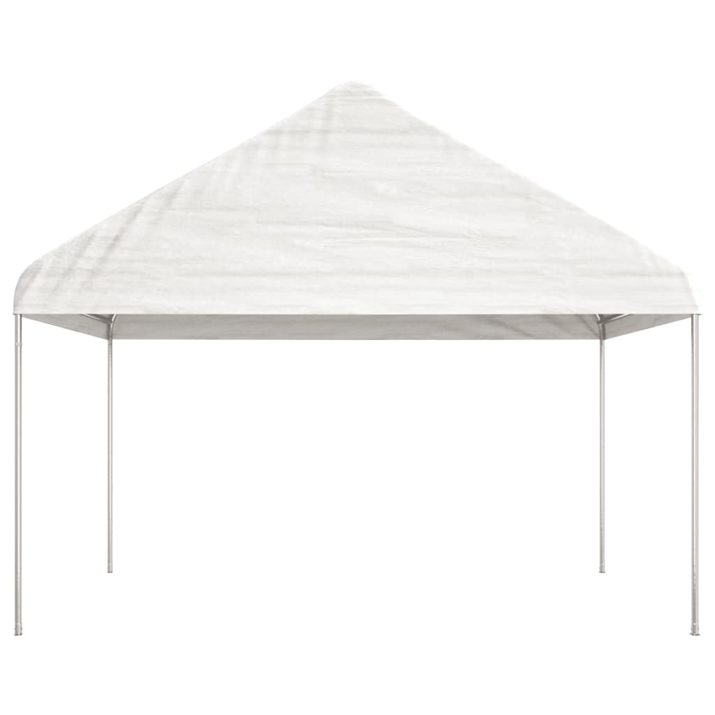 Belvédère avec toit blanc 20,07x4,08x3,22 m polyéthylène