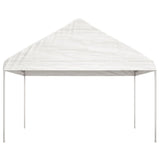 Belvédère avec toit blanc 20,07x4,08x3,22 m polyéthylène