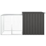 Anthracite hutch 200x91x100 cm Galvanized steel