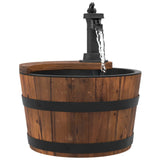 Water fountain with pump 28x28x34.5 cm Solid fir wood