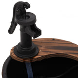 Water fountain with pump 28x28x34.5 cm Solid fir wood