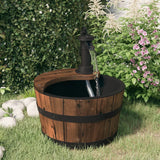 Water fountain with pump 28x28x34.5 cm Solid fir wood