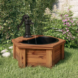 Water fountain with pump 57x57x53 cm Solid fir wood