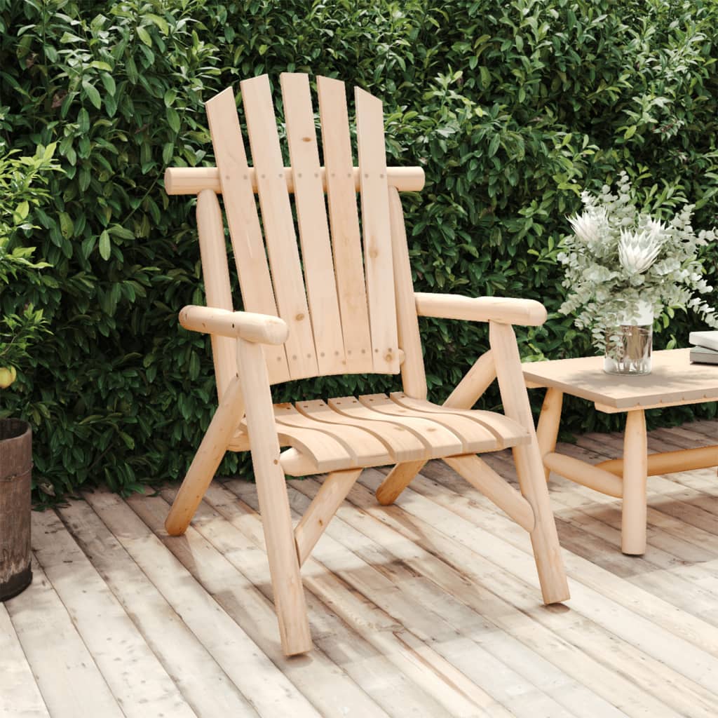 Chaise de jardin 68x86x103 cm bois massif d'épicéa