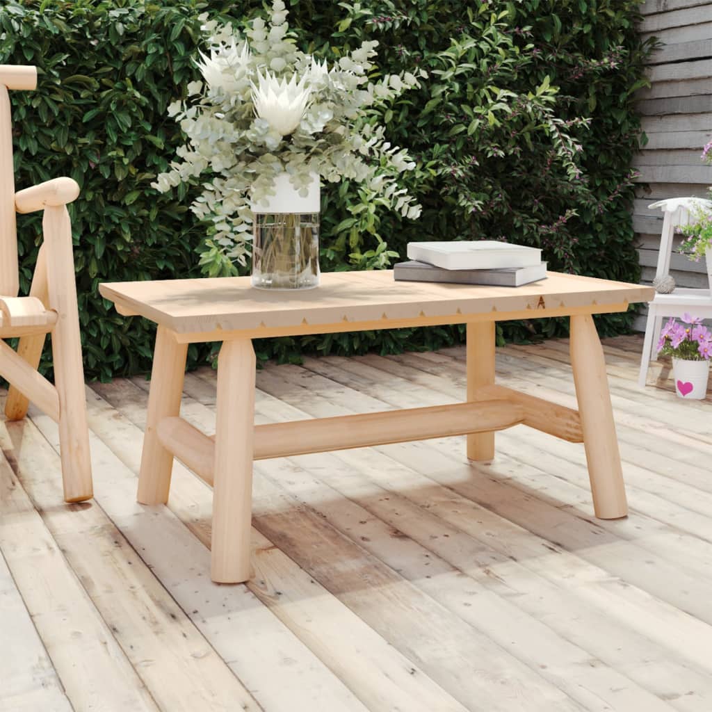 Table basse 90x50x41 cm bois massif d'épicéa