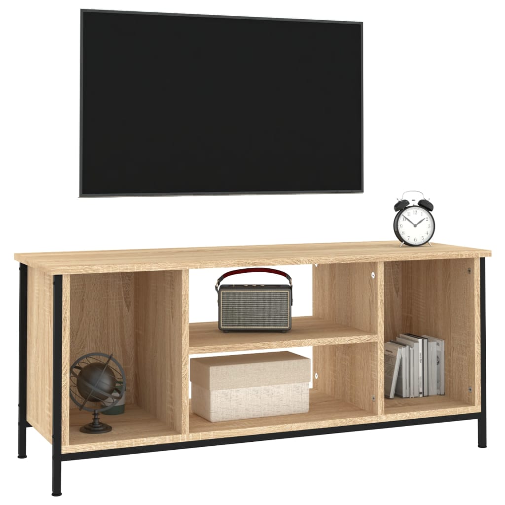 Meuble TV chêne sonoma 102x35x45 cm bois d'ingénierie