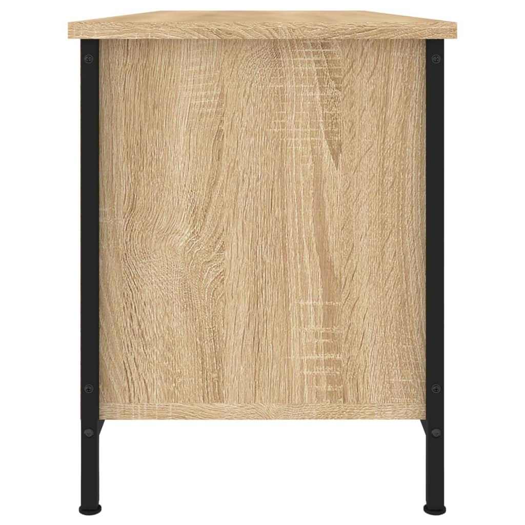 Meuble TV chêne sonoma 102x35x45 cm bois d'ingénierie