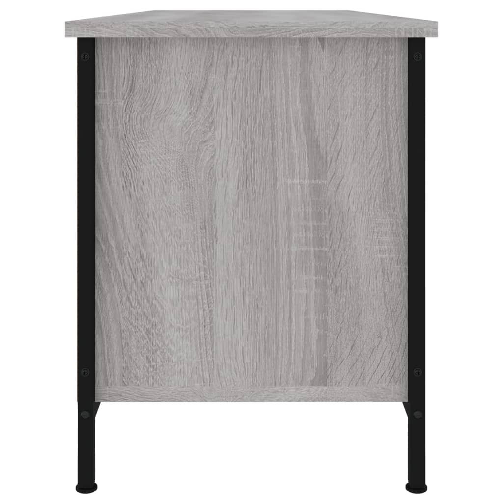 Meuble TV sonoma gris 102x35x45 cm bois d'ingénierie