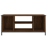 Meuble TV chêne marron 102x35x45 cm bois d'ingénierie