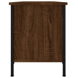 Meuble TV avec portes chêne marron 102x35x45 cm bois ingénierie