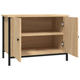 Meuble TV avec portes chêne sonoma 60x35x45cm bois d'ingénierie