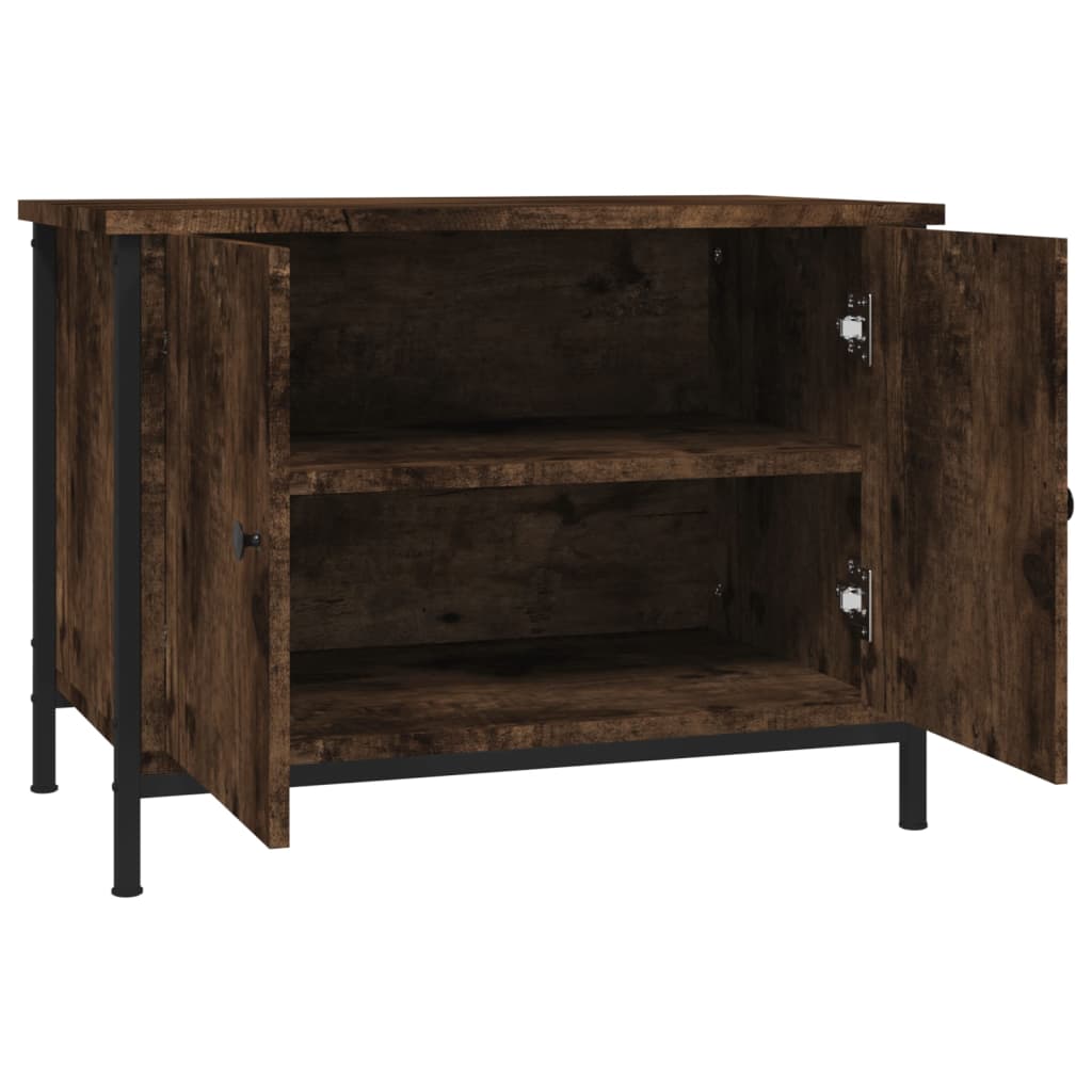 Meuble TV avec portes chêne sonoma 60x35x45cm bois d'ingénierie