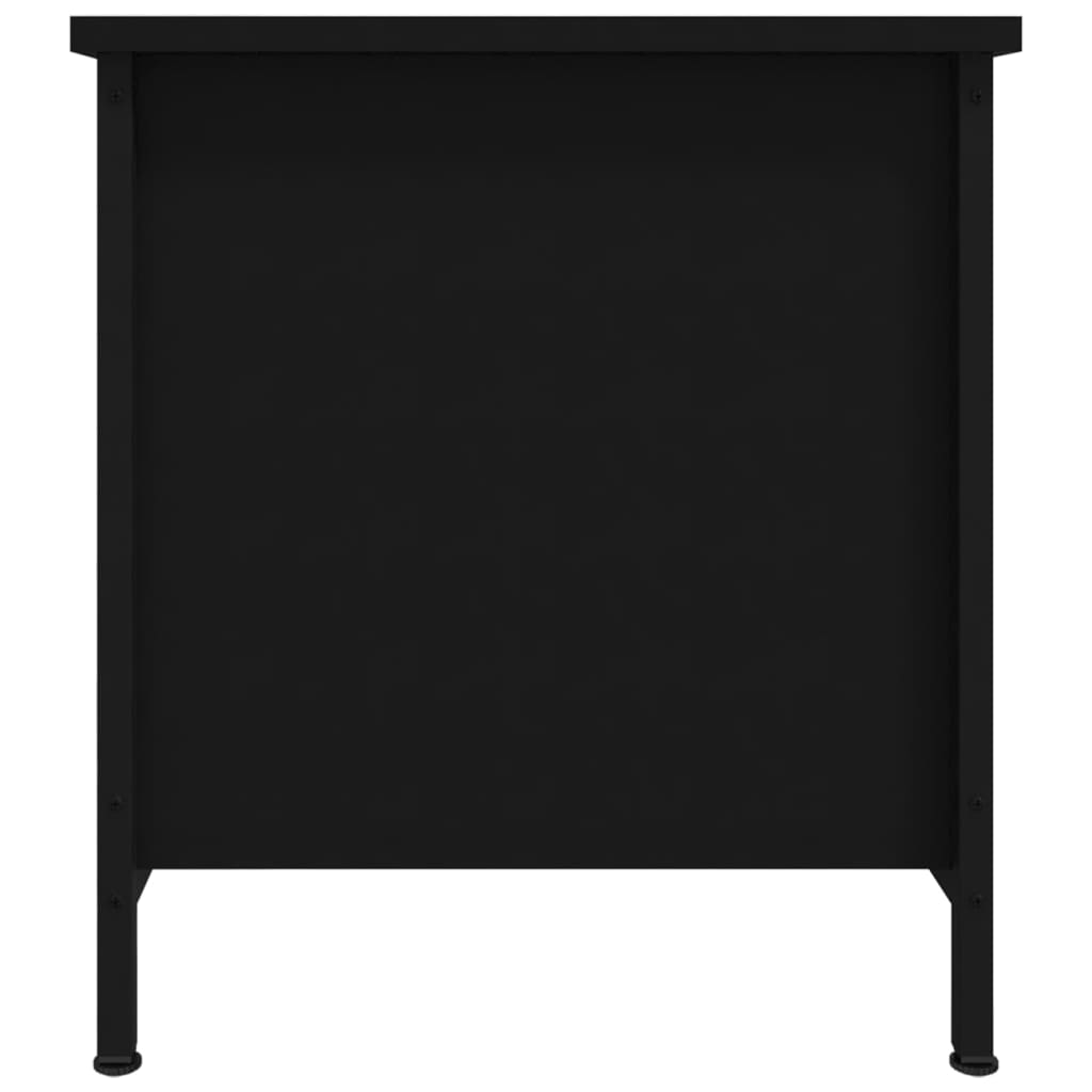 Meuble TV noir 100x40x45 cm bois d'ingénierie