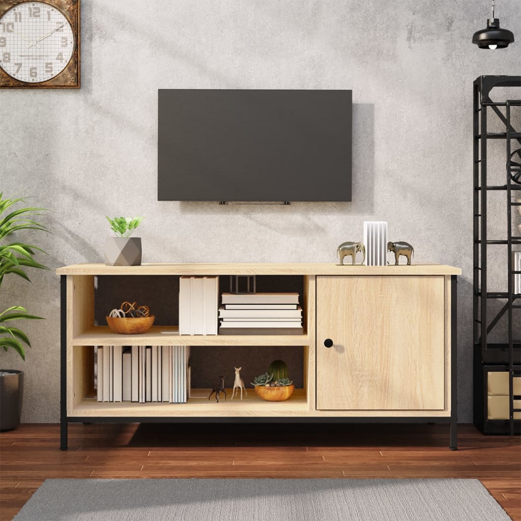 Meuble TV chêne sonoma 100x40x45 cm bois d'ingénierie