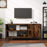 Meuble TV chêne fumé 100x40x45 cm bois d'ingénierie