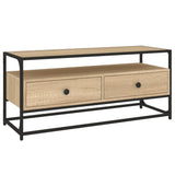 Meuble TV chêne sonoma 100x35x45 cm bois d'ingénierie