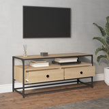 Meuble TV chêne sonoma 100x35x45 cm bois d'ingénierie