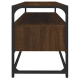 Meuble TV chêne marron 100x35x45 cm bois d'ingénierie