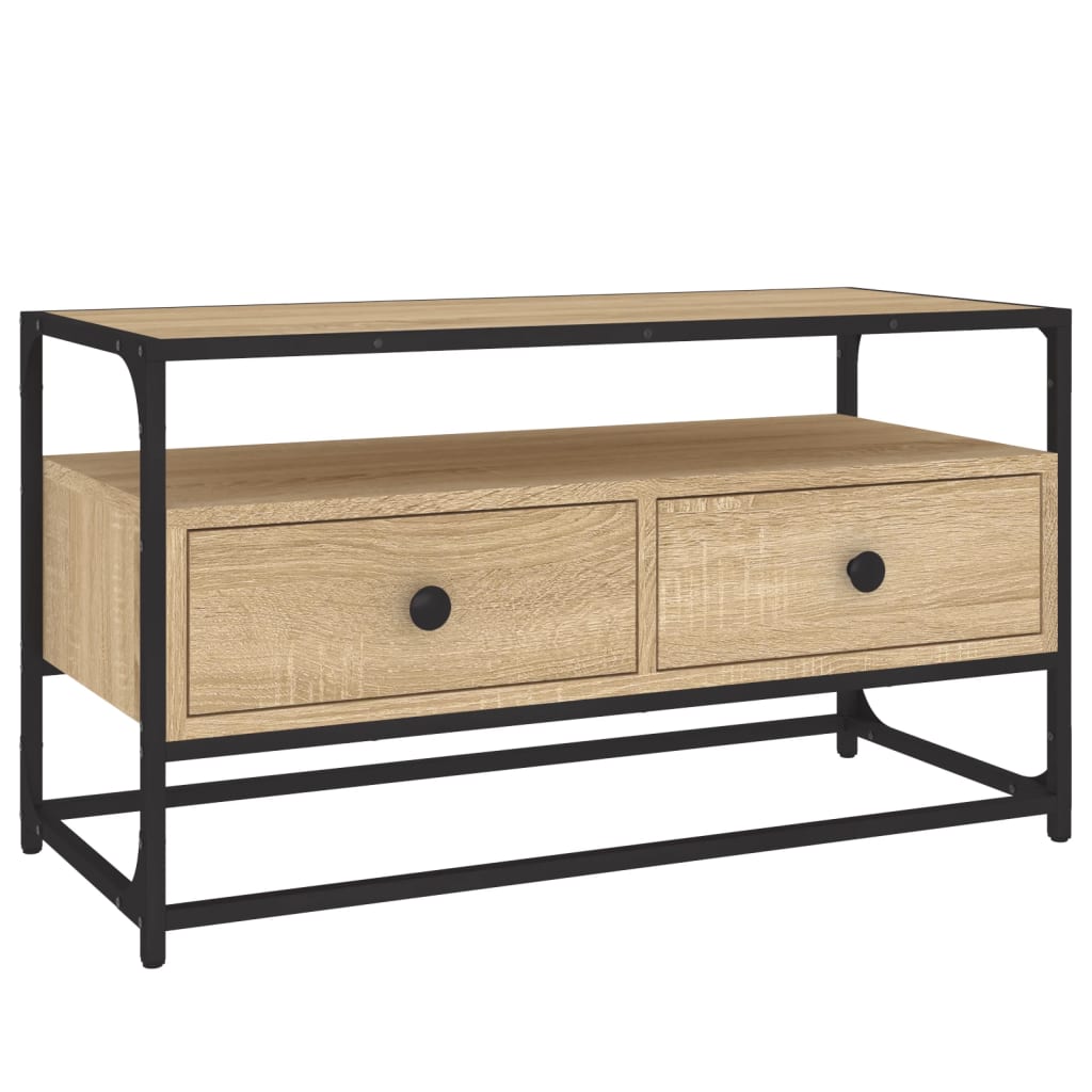 Meuble TV chêne sonoma 80x35x45 cm bois d'ingénierie