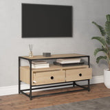 Meuble TV chêne sonoma 80x35x45 cm bois d'ingénierie