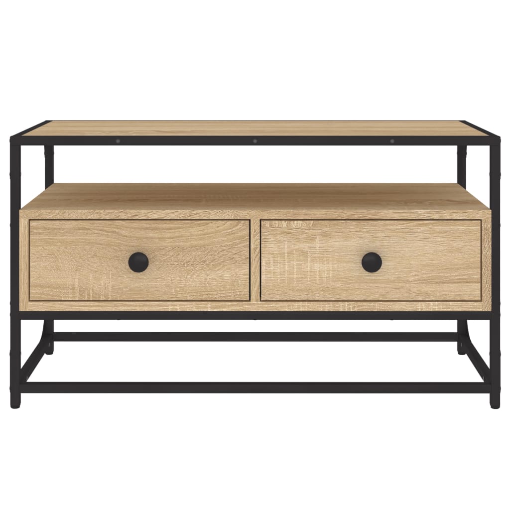 Meuble TV chêne sonoma 80x35x45 cm bois d'ingénierie