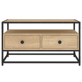 Meuble TV chêne sonoma 80x35x45 cm bois d'ingénierie