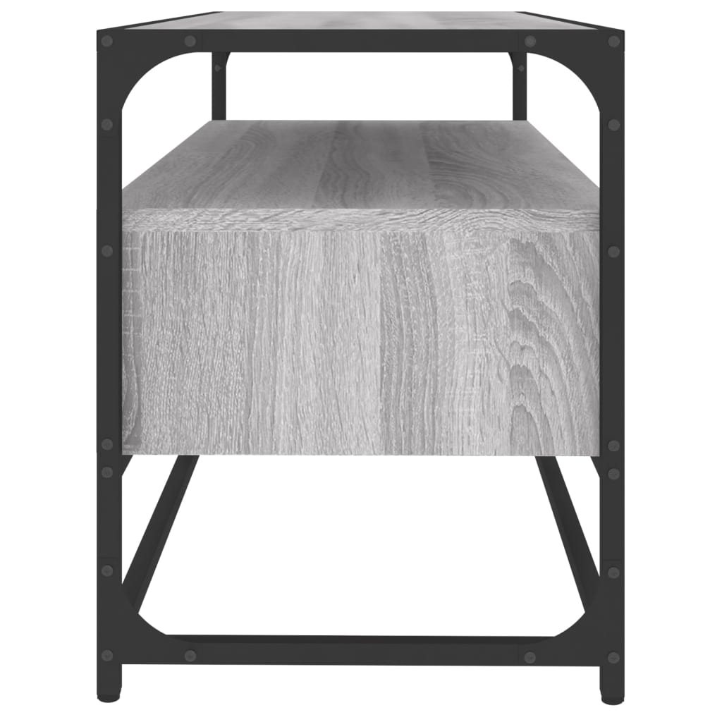 Meuble TV sonoma gris 80x35x45 cm bois d'ingénierie