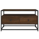 Meuble TV chêne marron 80x35x45 cm bois d'ingénierie