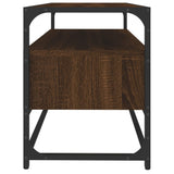 Meuble TV chêne marron 80x35x45 cm bois d'ingénierie