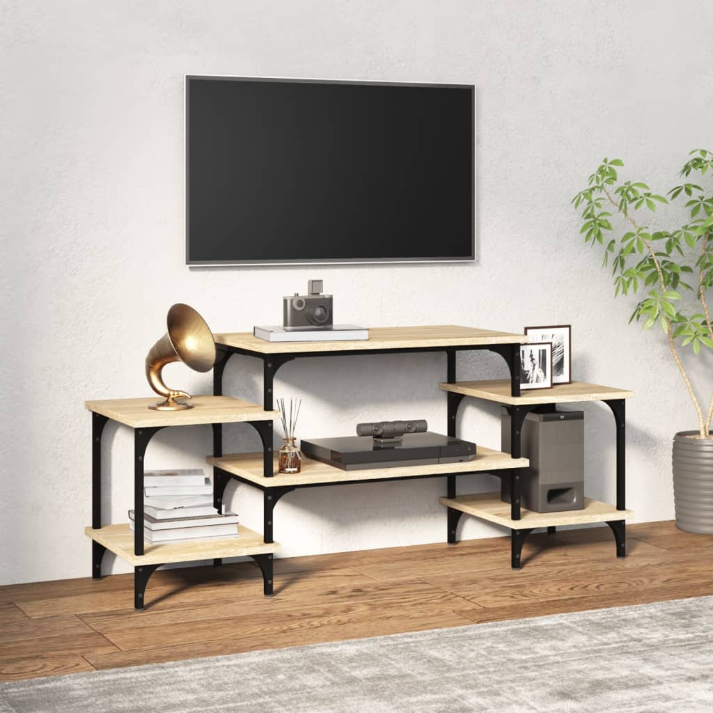 Meuble TV chêne sonoma 117x35x52 cm bois d'ingénierie