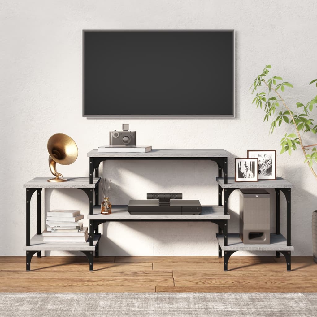 Meuble TV Sonoma gris 117x35x52 cm Bois d'ingénierie