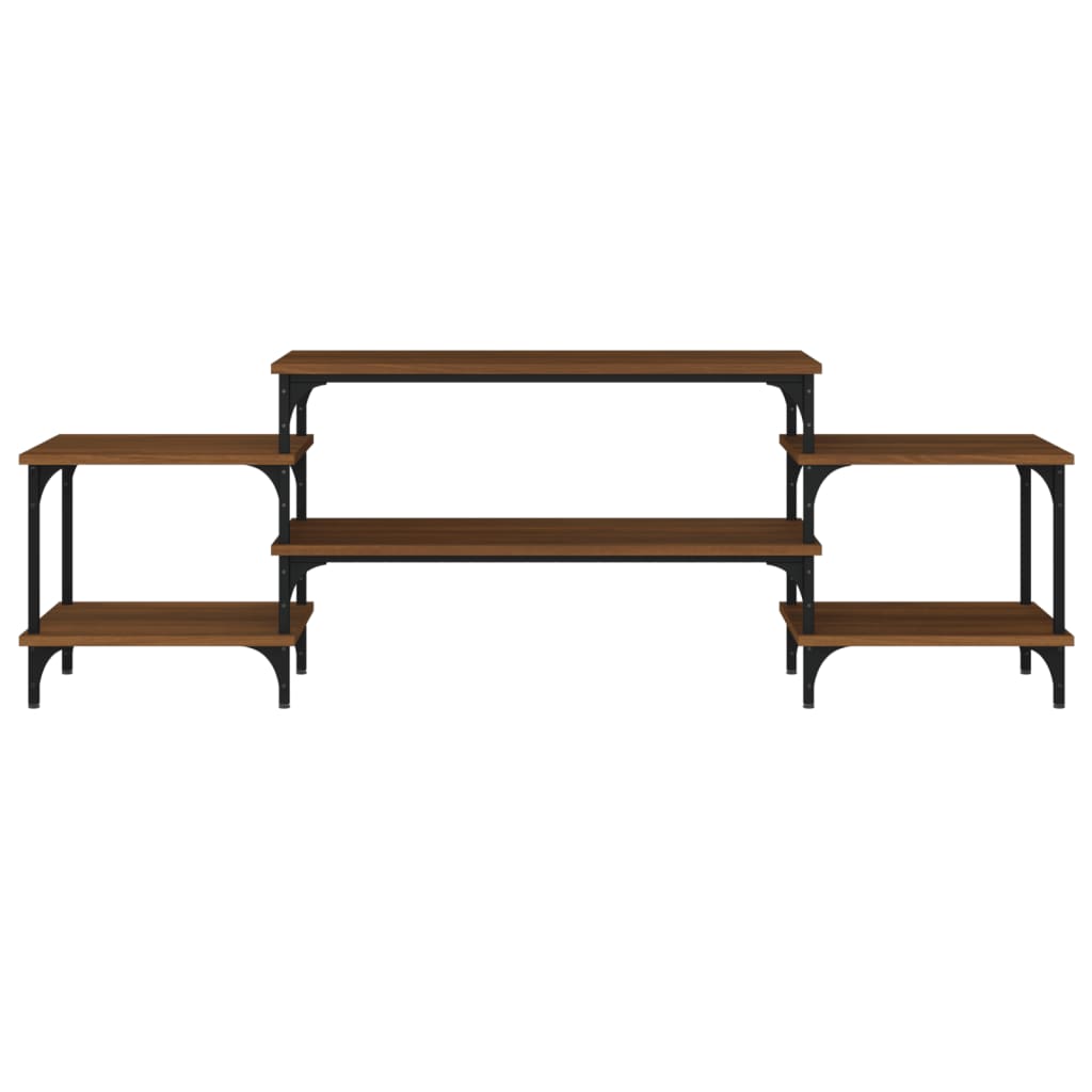 Meuble TV Chêne marron 157x35x52 cm bois d'ingénierie