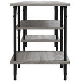 Meuble TV sonoma gris 102x35x45,5 cm bois d'ingénierie