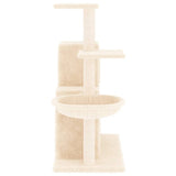 Cat tree with sisal scratching posts Cream 83 cm