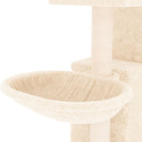 Cat tree with sisal scratching posts Cream 83 cm