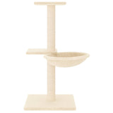 Cat tree with cream sisal scratching posts 72 cm