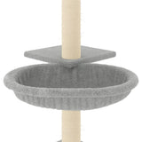 Arbre à chat avec griffoirs en sisal gris clair 72 cm