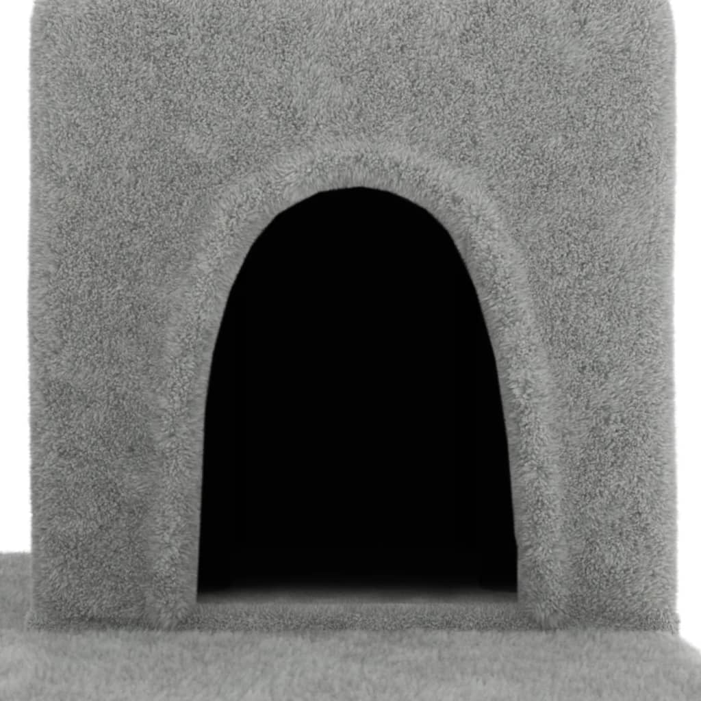 Cat tree with sisal scratching posts Light grey 154 cm