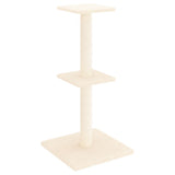 Cat tree with cream sisal scratching posts 73 cm