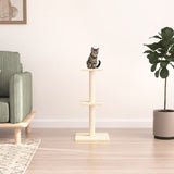 Cat tree with cream sisal scratching posts 73 cm