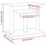 Arbres à chat avec plates-formes crème 62,5 cm