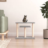 Cat trees with platforms light gray 62.5 cm