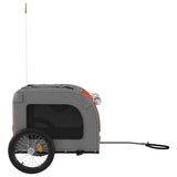 Orange and Grey Pet Bike Trailer