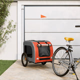 Orange and Grey Pet Bike Trailer